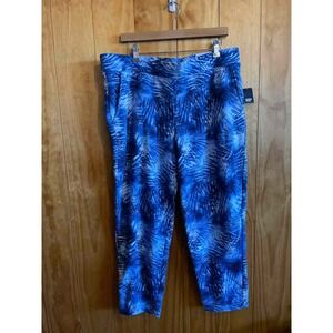 Size PL Lands End Blue Print Women's Sweatpants